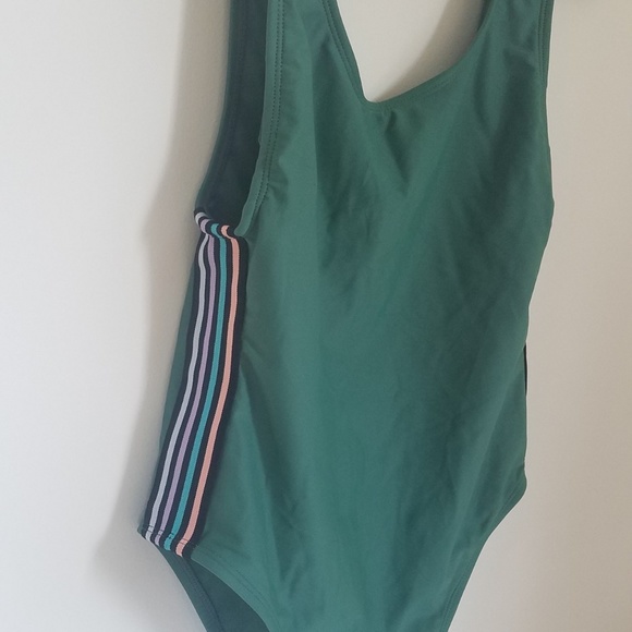 NEW WITH TAGS Cute Teal Green One Piece Swimsuit - Picture 1 of 4